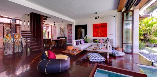 Villa Majapahit Maya, Living room area